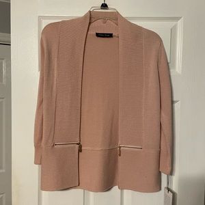 NWT Ivanka Trump Zipper Accent Cardigan Sweater